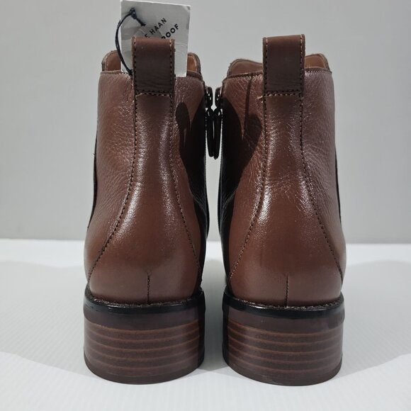 Cole Haan River Chelsea Ankle Bootie Sequoia Brown Leather Boot Size 9 - Picture 7 of 14